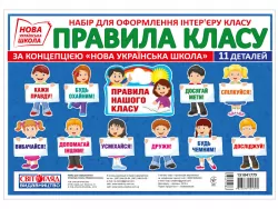 Плакат Правила класу. Набір для оформлення інтер'єру класу (Укр) Світогляд 15104177У (4823076144791) (344508)