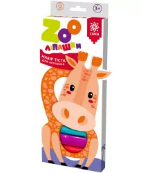 Тісто для ліплення ZOOліпашки Жираф (12 кольорових стіків по 35 г) Зірка 140211 (2000001402115) (465313)