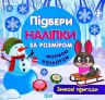 Підбери наліпки за розміром. Зимові пригоди (Укр) Торсінг (9789669394392) (276913)