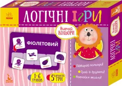 Логічні ігри 2+ Вивчай кольори 24 картки (Укр) Кенгуру КН918001У (9789667489410) (292814)
