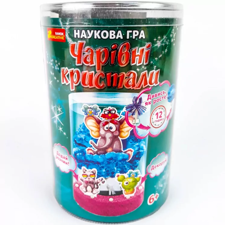 Набір для дослідів Чарівні кристали Слоник (Укр) Ranok-Creative 12132049У (4823076145521) (347414)
