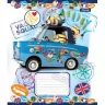 Зошит учнівський 1Вересня 12 аркушів, лінія /763370/ "MINIONS TRAVEL" (463815)