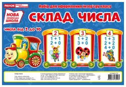 НУШ Набір для оформлення інтер'єру класу. Склад числа (Укр) Ранок (13104127У) (4823076139995) (303716)