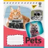 Зошит учнівський 12 аркушів, коса лінія. Pets shoot. YES 765372 (4823092244314) (474416)