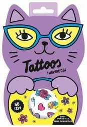 Тимчасові тату для старших дівчаток. Tattoos. Фіолетове кошеня (Укр) Ranok-Creative (4827476988788) (545417)