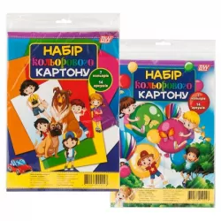 Картон 9 кольорів 9 аркушів А4 Двосторонній Бумвест (4820068000011) (433418)