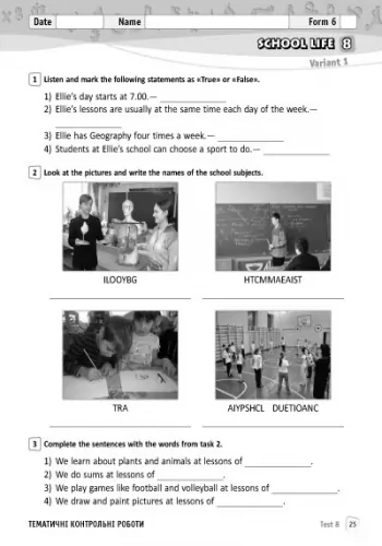 Англійська мова Зошит для контролю рівня знань 6 клас (до підручника А. М. Несвіт) Ранок И141020УА (9786170920966) (286618)