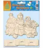 Дерев'яні новорічні іграшки (3 фігурки) Зірка 71695 (9789663333380) (286723)