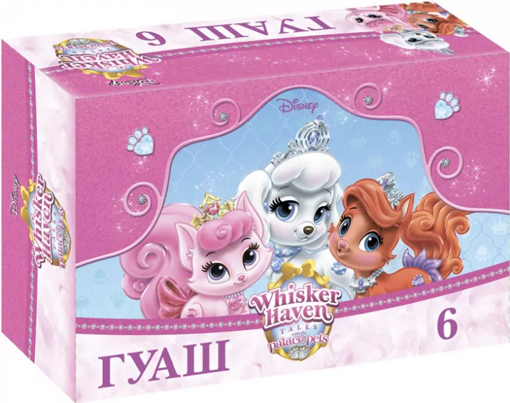 Гуаш Серія Palace Pets 6 кольорів, 20 мл (267124)