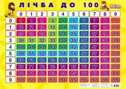 Плакат Рахунок до 100 Ранок (13104031У) (4823076107598) (221425)