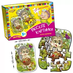 Гра Веселі картинки. Їжачок maxi puzzle (Укр/Рос) Майстер МКМ0336 (1033600022) (441329)