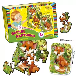Веселі картинки. Лисеня maxi puzzle (Укр/Рос) Майстер МКМ0335 (1033500021) (441332)