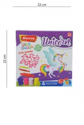 Набір тіста з лекалами та інструментами 15 предметів "Єдиноріг". Play Dough E ERN-586 (8681655545867) (462234)