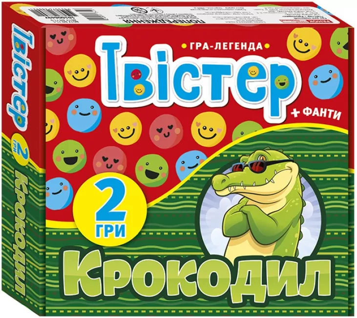 Гра-легенда «Твістер + Крокодил (фанти)» (Укр) Ранок (4823076288921) (489134)