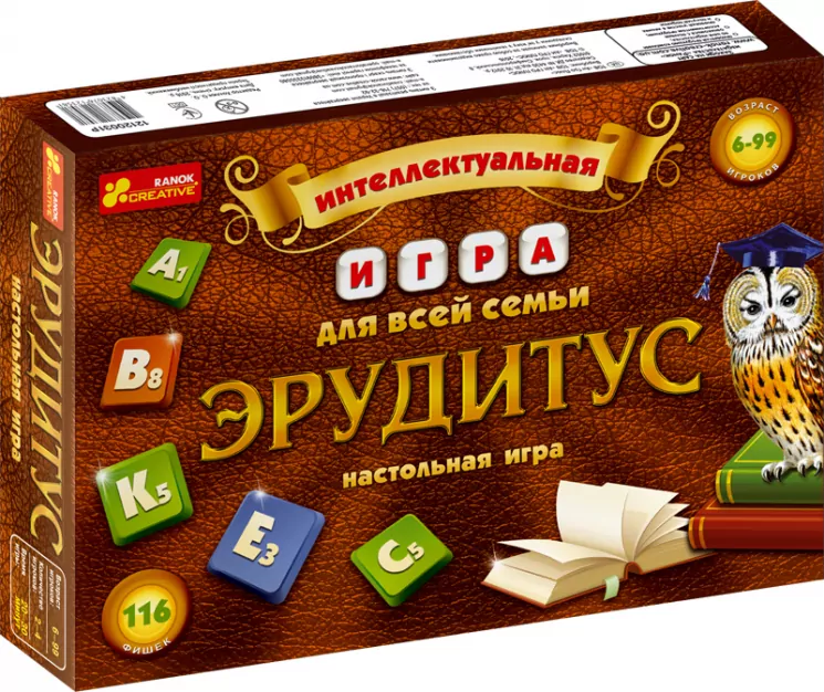 Настільна гра "Ерудітус" Ranok-Creative 12120031Р (4823076123581) (253036)