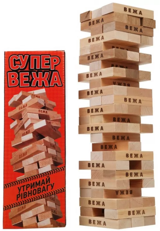 Настільна гра Супер вежа (Укр) Arial (4820059910114) (302437)