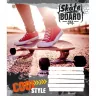 Зошит учнівський ЗУ 60 аркушів, клітинка /795449/ "SKATE -17" (463641)