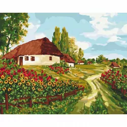 Картина за номерами "Українськими стежками" 40х50 см Ідейка КНО2277 (4823104319696) (475844)