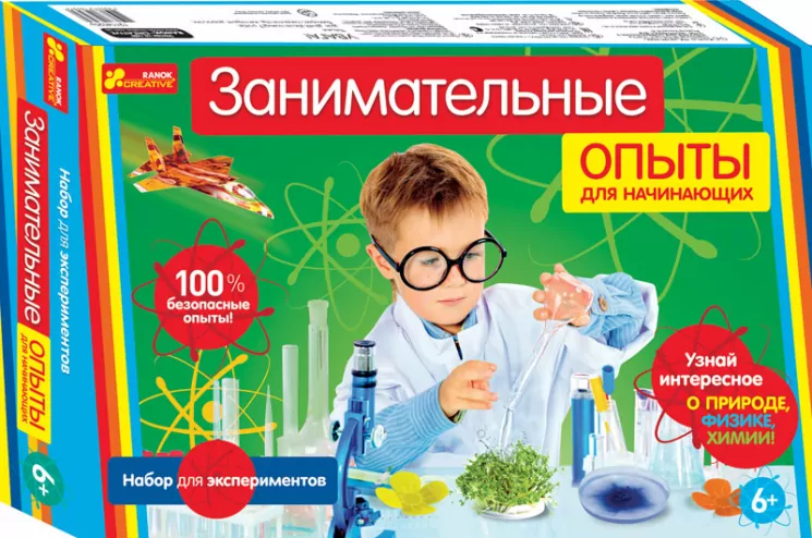 Набір для експериментів "Захоплюючі досліди для початківців" 12114020Р Ranok-Creative (4823076112714) (204345)