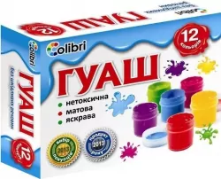 Фарба гуаш "Яскраві плями" 12 кольорів, 20 мл Міцар Ц394003У (4820175684302) (223250)