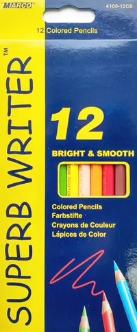 Олівці кольорові 12 кольорів 4100-12СВ, к/у, "Superb writer " Marco (12) (280254)
