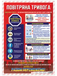 Повітряна тривога. Плакат (Укр) Ранок (4823076153618) (480354)