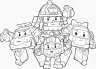 Robocar Poli (водна розмальовка): команда рятувальників (303754)