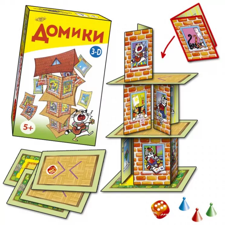 Гра "Домики. Кицькин дім" Майстер МКЕ0505 (305255)