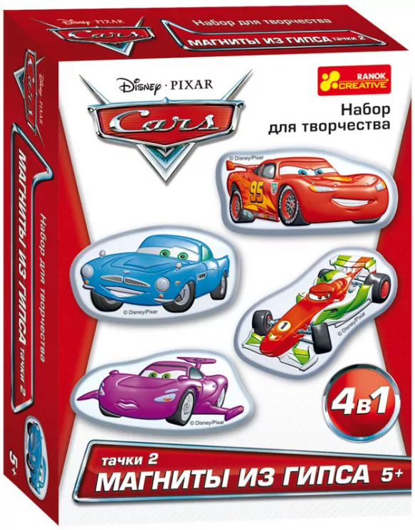Гіпс на магнітах Дісней "Тачки 2" 12153015Р Ranok-Creative (4823076107130) (203457)
