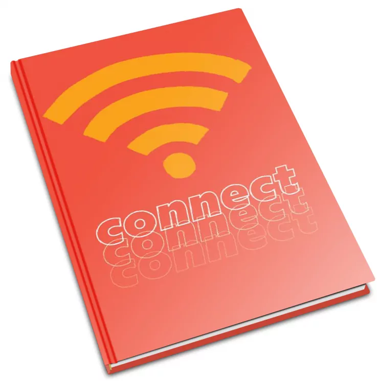 Блокнот А5 Connect Червоний Тверда обкладинка 96 аркушів Клітинка (Укр) Ч1291017 (9789667499334) (350962)