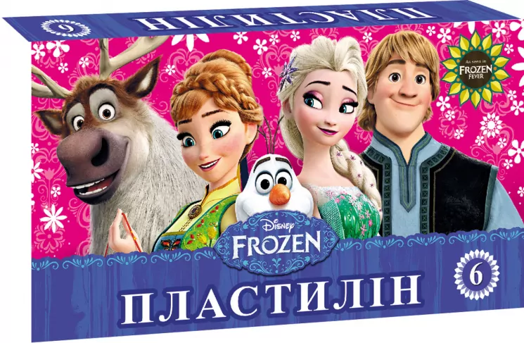 Пластилін FROZEN 6 кольорів (230764)