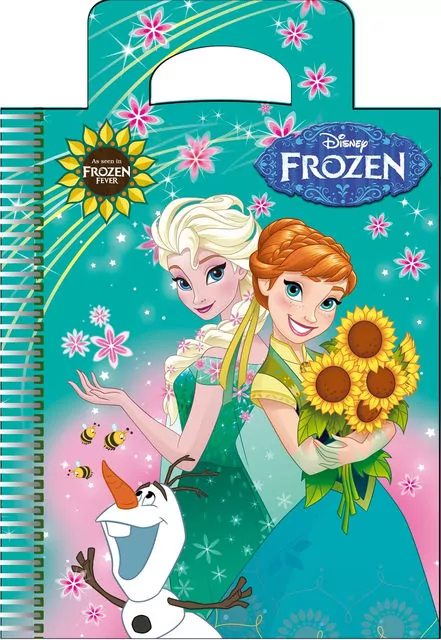 Блокнот для нотаток А6 формату, вирубка сумка, пружина, FROZEN 50 аркушів № 2 (261764)