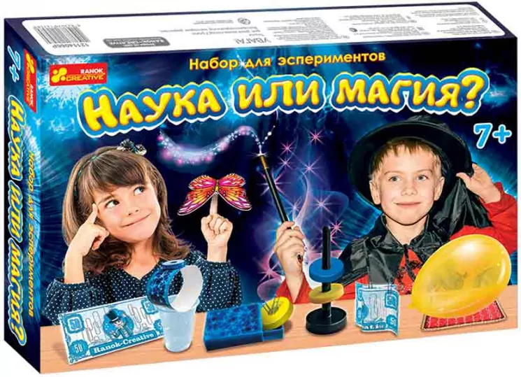 Набір для експериментів "Наука або магія" 12114066Р Ranok-Creative (4823076122584) (268269)