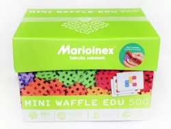 Конструктор MINI WAFFLE EDU з картками (500 деталей) Marioinex (5903033902431) (438969)