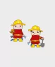 Конструктор MINI WAFFLE "FIREMAN" ПОЖЕЖНИК (38 деталей) Marioinex (5903033902516) (438970)