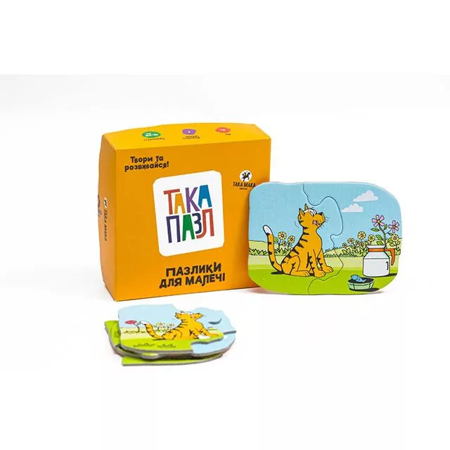 Пазлики для малечі Така Пазл Котик (Укр) ТАКА МАКА 160001-UA (4820211960216) (471672)