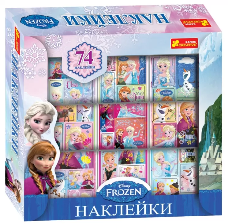 9780 Наклейки в коробке Фрозен 13162038Р Ranok-Creative (482-307-611-663-7) (232273)