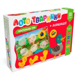 Лото Тваринки + асоціації. Настільна гра (Укр) Зірка (4820283960299) (435574)