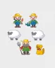 Конструктор MINI WAFFLE "FARMER" ФЕРМЕР (83 деталі) Marioinex (5903033902554) (438974)