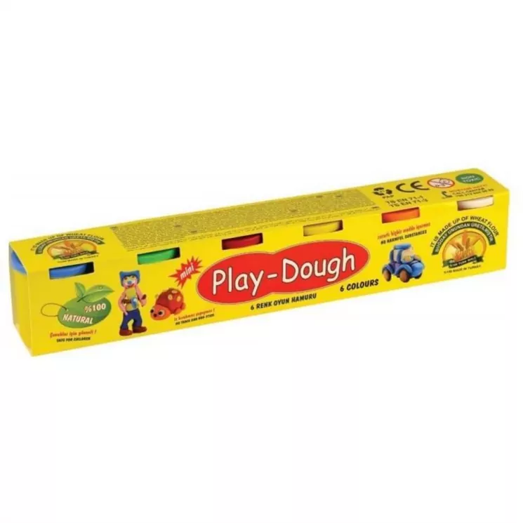Маса для лепки 6X50 гр 6 цветов микс. Play Dough (8680275690094) (306778)