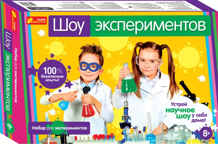 Набір для експериментів "Шоу експериментів" 12114022Р Ranok-Creative (4823076111342) (223081)