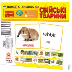 Картки міні Свійські тварини (110х110 мм) Зірка 65945 (4826176340032) (286283)