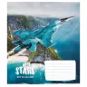 Зошит шкільний у лінію. 18 аркушів. Aero stars (Укр) Школярик 00-00064231 (4820006472092) (479689)