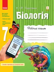 Біологія 7 клас. Робочий зошит + додаток (онлайн-підготовка до контролю знань) Задорожний К.М. (Укр) Ранок Ш900871У (9786170908407) (341690)