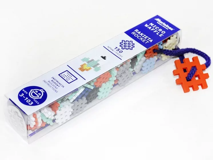 Конструктор MICRO WAFFLE "ROCKET" РАКЕТА (150 деталей) Marioinex (5903033903469) (438991)