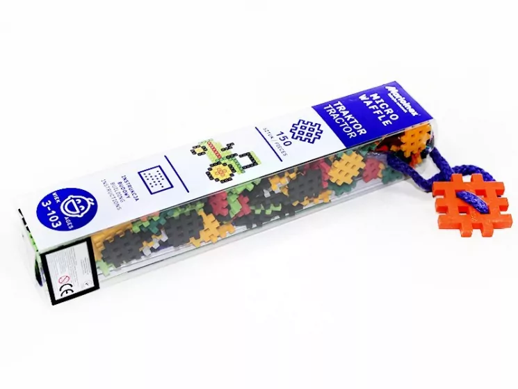 Конструктор MICRO WAFFLE "TRACTOR" ТРАКТОР (150 деталей) Marioinex (5903033903483) (438993)