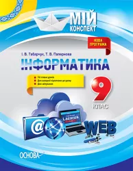 Мій конспект Інформатика 9 клас ИНМ007 Основа (9786170029829) (273294)