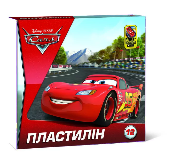 Пластилін Серія Cars №3 12 кольорів (252095)