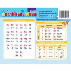 Картонка-підказка Англійська мова 1 клас 20*15 см Зірка 66440 (9789666799961) (286295)
