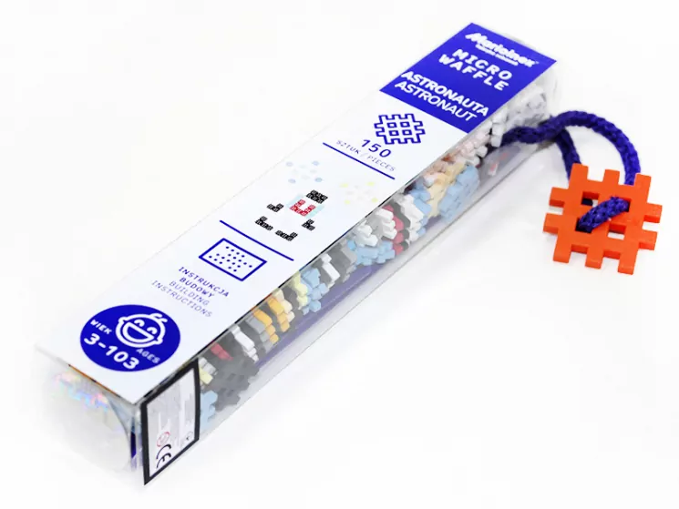 Конструктор MICRO WAFFLE "ASTRONAUT" АСТРОНАВТ (150 деталей) Marioinex (5903033903506) (438995)
